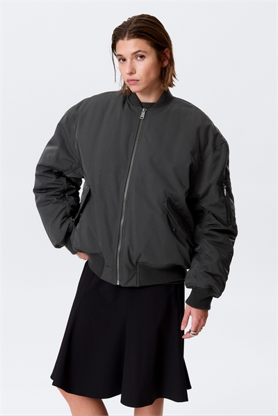 Куртка-бомбер из саржи Oversized артикул 1292002001