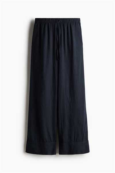 Широкие брюки из льняной смеси артикул 1275509002