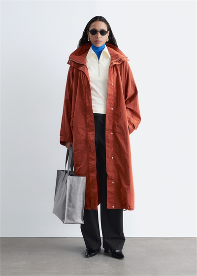 Техническая нейлоновая парка с капюшоном артикул 1323972002