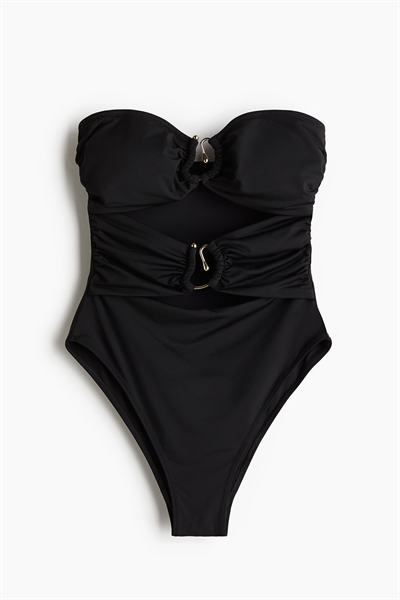 Купальник-бандо с мягкими чашечками артикул 1291318002