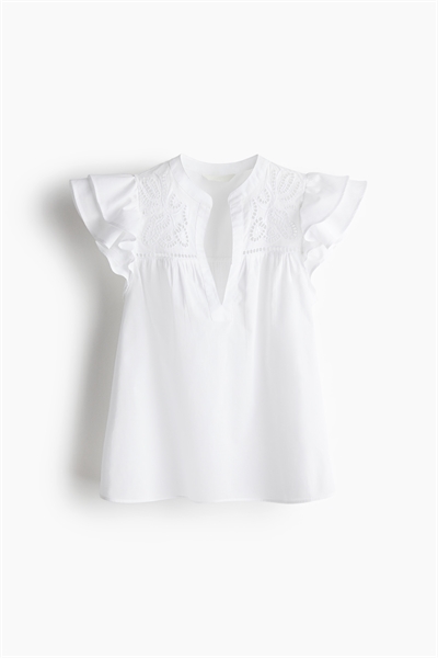 Блузка с рисунком бродери англез артикул 1281510001