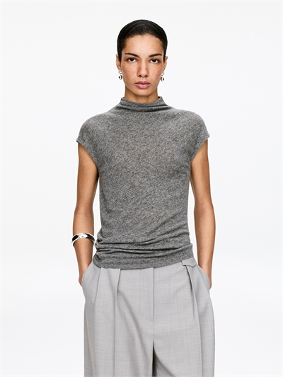 Топ из чистого кашемира с драпировкой артикул 1325904002