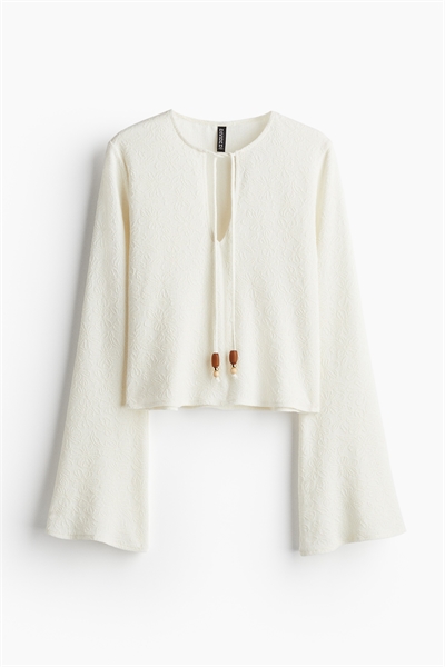 Топ из джерси с завязками артикул 1291908001