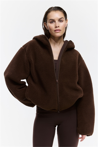 Спортивная куртка с капюшоном и свободным кроем артикул 1336414001