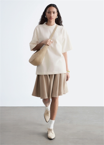 Хлопковая футболка оверсайз артикул 1306068001