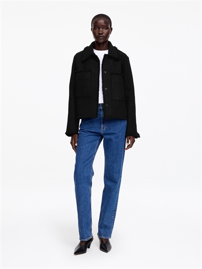 Жакет из шерстяной смеси с эффектом букле артикул 1334290001