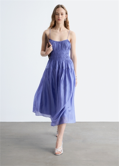 Платье миди с рюшами артикул 1256811003