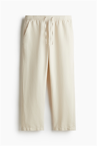 Льняные брюки с расслабленной посадкой артикул 1259395001