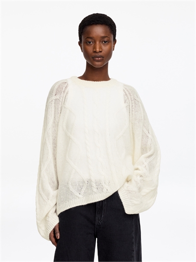 Свитер из смеси шерсти и мохера артикул 1340964001