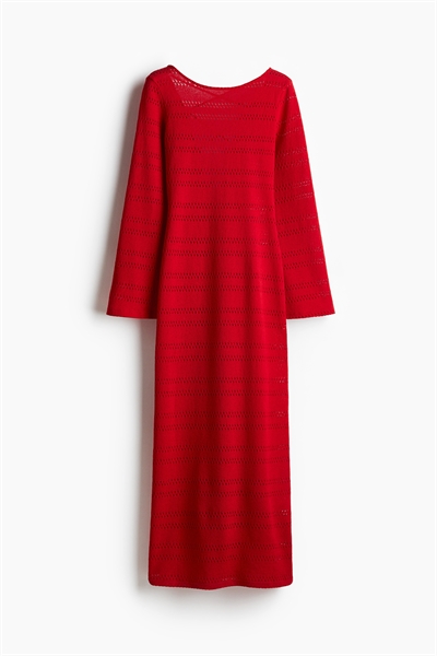 Платье из дырчатого трикотажа со шнуровкой артикул 1278840002