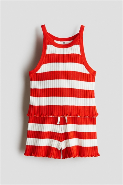 Комплект из 2 частей из трикотажа в рубчик артикул 1273023001