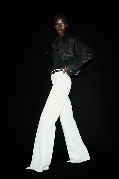 Брюки с поясом и расклешенными штанинами артикул 1321623001