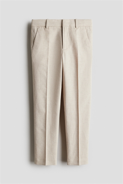 Костюмные брюки из льняной смеси артикул 1276205001