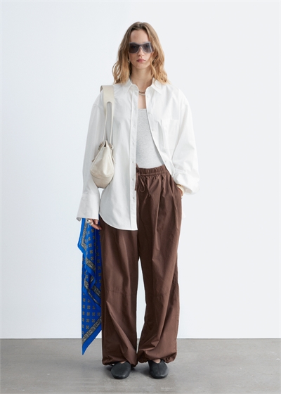 Брюки с завязками на штанинах артикул 1324644002