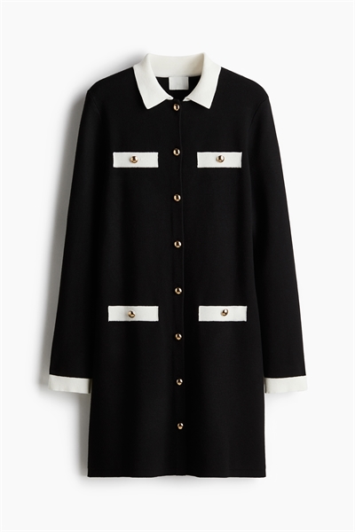 Трикотажное мини-платье артикул 1261097001