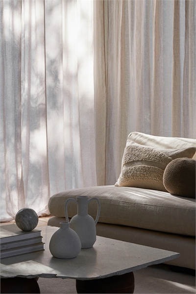 Широкая штора из льняного бленда длиной 1 шт. артикул 1262405003