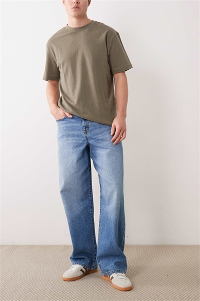 Джинсы-багги артикул 153751127