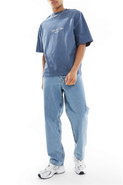 Джинсы-багги артикул 136358297