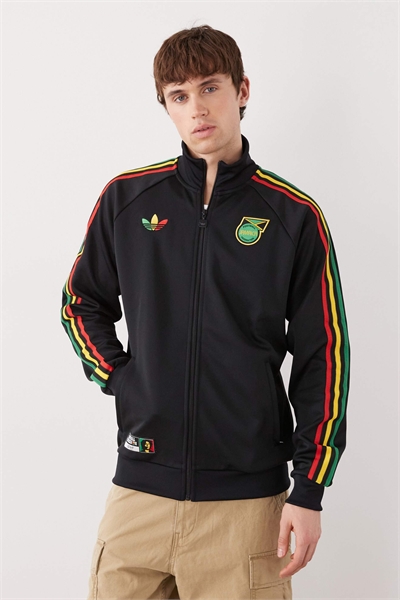 Спортивная куртка Adidas Football Jamaica черного цвета артикул 150040399