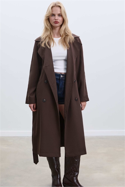 Длинный свободный тренч оверсайз артикул 151427608