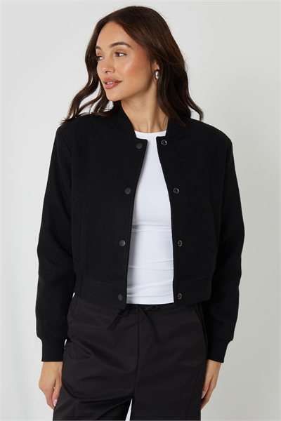 Бомбер из искусственной шерсти артикул 155550713