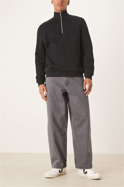 Широкие джинсы прямого кроя артикул 150323742