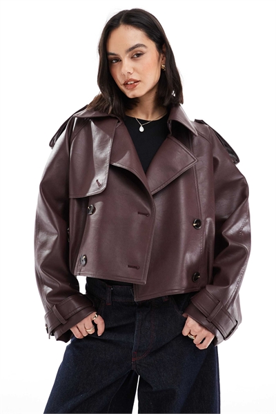 Тренч-бомбер под кожу артикул 138727255