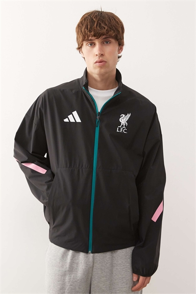 Куртка Adidas Football Liverpool 25/26 anthem черного цвета артикул 148819176