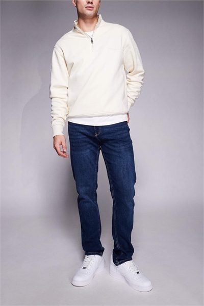 Джинсы с зауженным кроем артикул 151523579