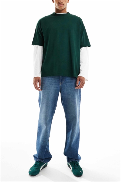 Джинсы-багги артикул 150596488