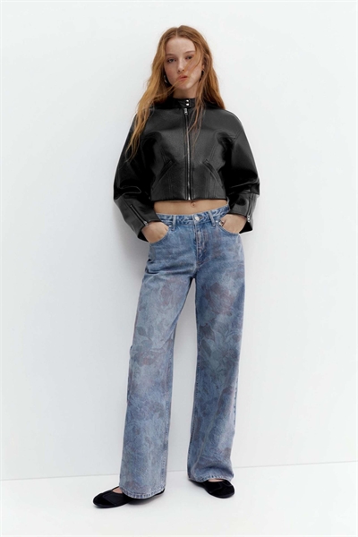 Куртка-косуха из искусственной кожи артикул 155527033