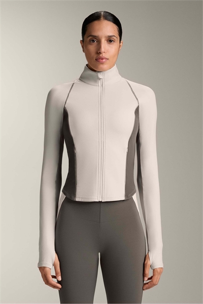 Легкая теплая техническая куртка с отражающими элементами, песочного цвета артикул 155533081