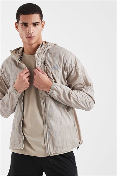 Светоотражающая куртка для бега Adi365 бежевого цвета артикул 153897952