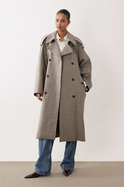 Тренч из 100% шерсти премиум-класса от Capsule артикул 155128920