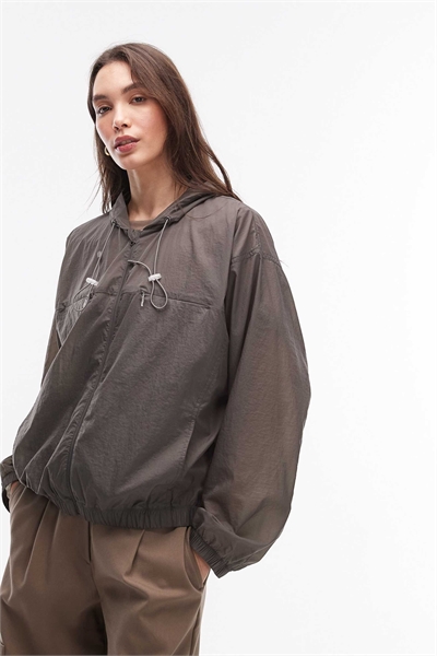 Куртка-ветровка из ткани рипстоп артикул 154889260