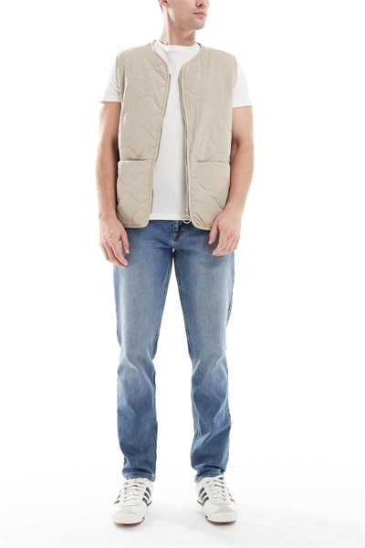 Джинсы Elm с прямыми брючинами и синей отбелкой - MBLUE артикул 150559237