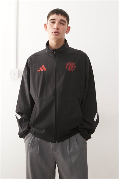 Куртка Adidas Football Manchester United 25/26 anthem черного цвета артикул 148819178