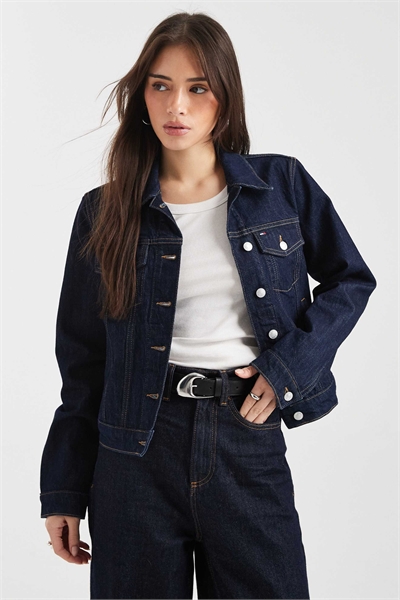 Классическая джинсовая куртка-тракер артикул 154159533
