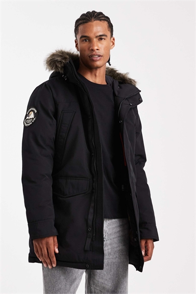 Парка из искусственного меха Everest черного цвета артикул 150908778