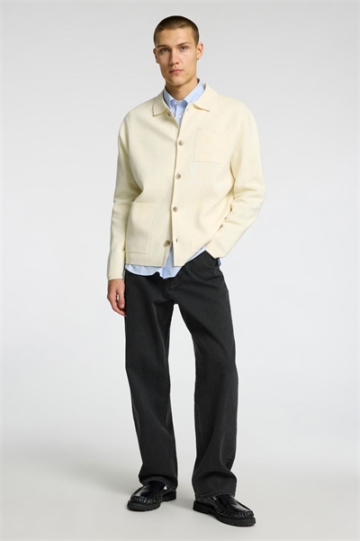 Джинсы свободного кроя черного цвета артикул 148091092