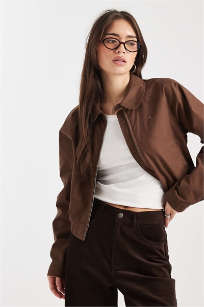 Куртка с круглым воротником артикул 154159536