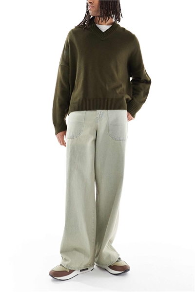 Джинсы свободного кроя с регулировкой сзади и оттенком артикул 144211861