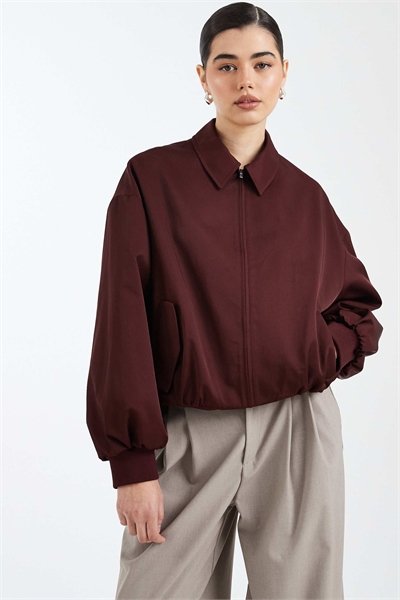 Бомбер свободного кроя артикул 153922112