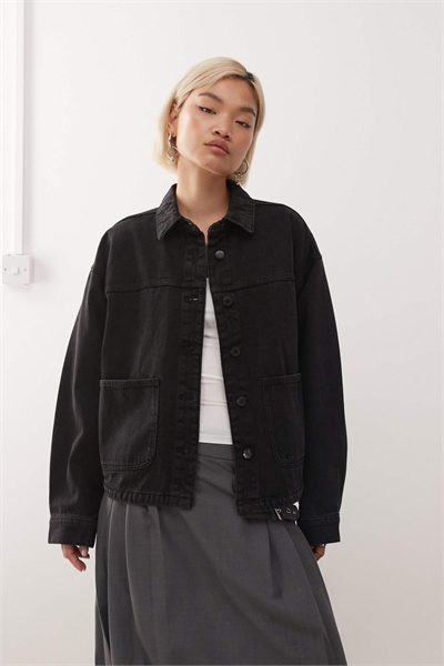 джинсовая куртка прямого кроя артикул 147664999