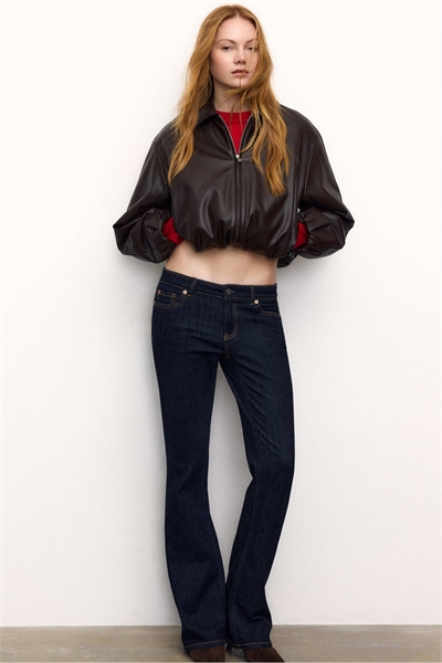 Бомбер из искусственной кожи с стеганым узором, коричневый артикул 151257791