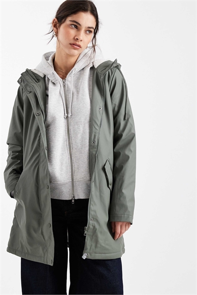 Дождевой плащ с подкладкой зеленого цвета артикул 148258986