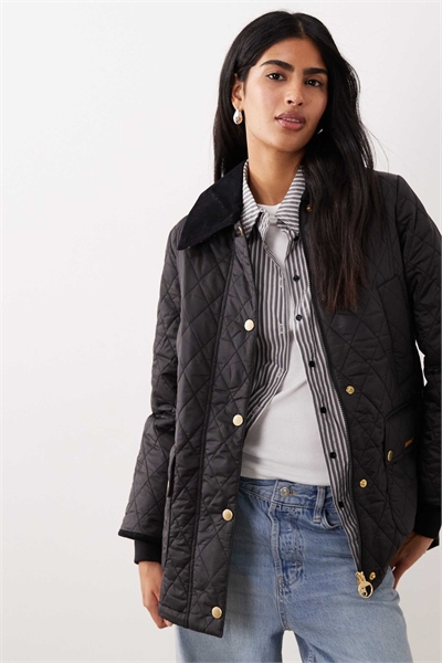 Современная стеганая куртка Beadnell черного цвета/классическая артикул 149963390