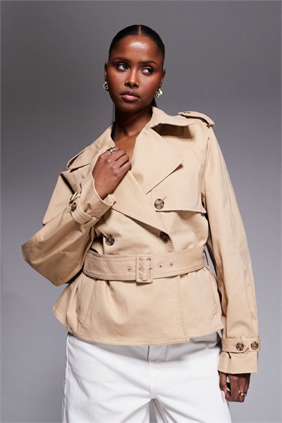 Укороченный тренч артикул 153147968