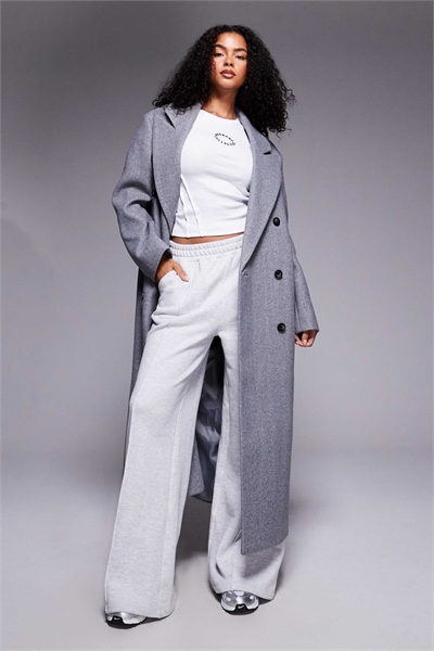 Макси-пальто Weekend Collective из серой шерсти артикул 143502530