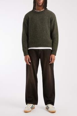 Джинсы-багги Alex с коричневым оттенком артикул 153086192